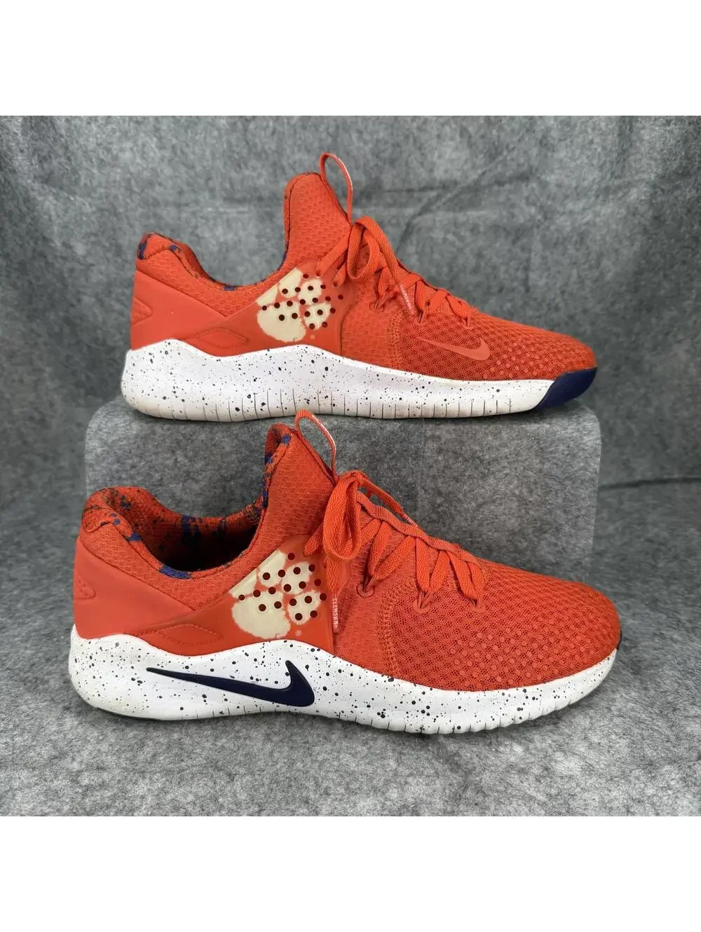 Nike Free TR 8 Clemson Tigers Shoes AR0427-800 Orange Purple White Size 10.5 993